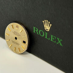 Rolex Datejust Ladies 26mm Gold Tapestry Dial Gold Stick Jubilee Ref: 69173