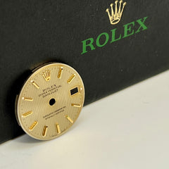 Rolex Datejust Ladies 26mm Gold Tapestry Dial Gold Stick Jubilee Ref: 69173