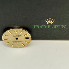 Rolex Datejust Ladies 26mm Gold Tapestry Dial Gold Stick Jubilee Ref: 69173