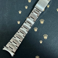 Rolex Date Mens 19mm Oyster Bracelet 78350 Steel Band "557" Ends Ref: 15000