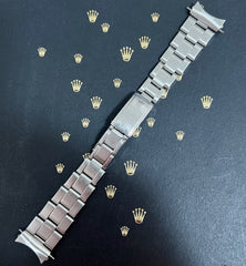 Rolex Vintage 1972 Mens Oyster Rivet 7205 19mm Steel Band 60 Ends Ref:1500 6694