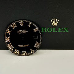 Rolex DateJust 41mm Men’s 2-Tone 18k Gold Roman Numeral Black Dial Oyster 116333