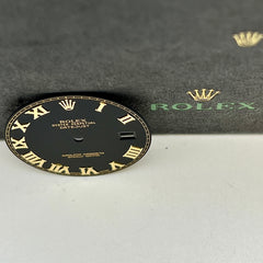 Rolex DateJust 41mm Men’s 2-Tone 18k Gold Roman Numeral Black Dial Oyster 116333