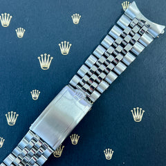 Rolex Datejust 1965 20mm Men's Jubilee Bracelet Steel Crown Band 55 End Ref 1601