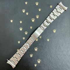 Rolex Date Air King Mens Oyster Bracelet 7835 19mm Steel Band "357" Ends