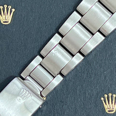 Rolex Date Air King Mens Oyster Bracelet 7835 19mm Steel Band "357" Ends