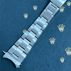 Rolex Date Air King Mens Oyster Bracelet 7835 19mm Steel Band "357" Ends