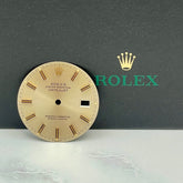Rolex Datejust Men's 36mm 2-Tone Silver Dial Gold Stick Oyster Jubilee 16013