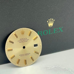 Rolex Datejust Men's 36mm 2-Tone Silver Dial Gold Stick Oyster Jubilee 16013