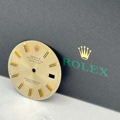 Rolex Datejust Men's 36mm 2-Tone Silver Dial Gold Stick Oyster Jubilee 16013