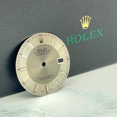 Rolex Mens Datejust 36mm Tuxedo Gray & Silver Dial Stick Oyster Jubilee 116234