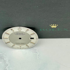 Rolex Mens Datejust 36mm Tuxedo Gray & Silver Dial Stick Oyster Jubilee 116234