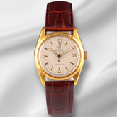Rolex 31mm 1950s Vintage Gold Shell OysterDate Precision Watch Ref 6066