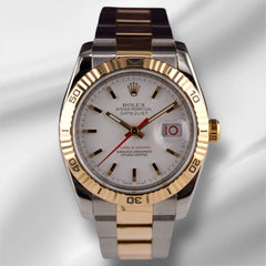Rolex Men Datejust 36mm Turn-O-Graph 18K Yellow Gold/Steel Watch Oyster 116263
