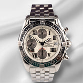 Breitling 39mm Chrono Cockpit Stainless Steel White Dial Automatic Men’s A13358