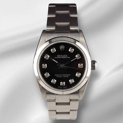 Rolex Oyster Perpetual 31mm Stainless Steel Black Dial Watch 67480