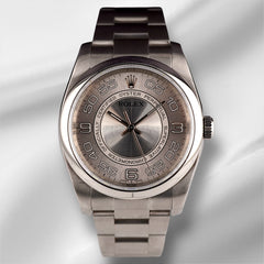 Rolex Oyster Perpetual 36mm Concentric Dial Steel Mens Watch 116000