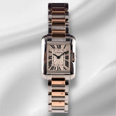 Cartier 28mm Tank Anglaise Small Steel Rose Gold Ladies Watch 3485