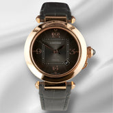 Cartier Pasha 41mm 18k Rose Gold Dark Grey Dial Automatic Mens Watch 4438