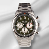 Breitling 43mm Aviator 8 B01 Curtiss Warhawk Steel Automatic Mens Watch AB0119