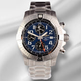 Breitling 45mm Avenger Chronograph GMT Automatic Steel Mens Watch A24315