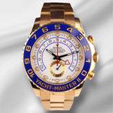 Rolex Yacht-Master II 44mm Oyster Perpetual 18k Yellow Gold White Dial 116688