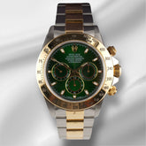 Rolex Daytona Cosmograph 40mm 18k/Steel Men's Oyster Green Dial Watch 16523