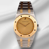 Audemars Piguet 33mm Royal Oak 2-Tone Unisex Gold Dial Quartz Watch 56303SA