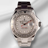 Rolex 40mm Yacht-master Platinum Dial Bezel Automatic Men's Watch 16622
