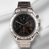 Omega 39mm Speedmaster Chronograph Date Black Dial Automatic Watch 3513.50.00