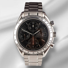 Omega 39mm Speedmaster Chronograph Date Black Dial Automatic Watch 3513.50.00