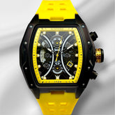 IceTime 45mm Men's Yellow Black Dial Steel Mens Watch 0.10ct Diamonds IT24