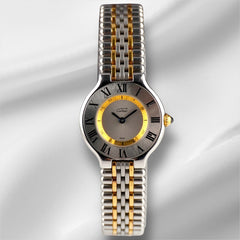 Vintage Cartier 28mm Must de Cartier 21 2-Tone Steel Women's Watch 1340