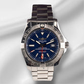 Breitling 43mm Aeromarine Avenger II GMT Blue Dial Steel Men's Watch A32390