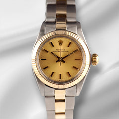 Rolex 25mm Oyster Perpetual Yellow Gold/Steel Ladies Watch 6719