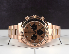 Rolex 40mm Daytona 18K Rose Gold Cosmograph Rose Gold Dial Men's Watch 116505