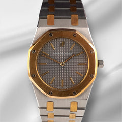 Audemars Piguet 33mm Royal Oak 2-Tone Unisex Grey Dial Quartz Watch 56143SA