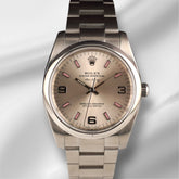 Rolex 34mm Oyster Perpetual Air King Silver Dial Steel Men's Watch 114200