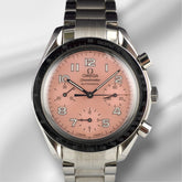 Omega 39mm Speedmaster Chronograph Pink Mop Dial Automatic Watch 3502.87