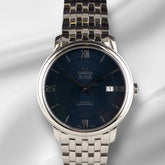 Omega 39.5mm De Ville Prestige Co-axial Blue Dial Steel Watch 424.10.40