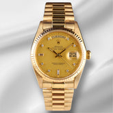 Rolex President Day-Date 36mm 18K Yellow Gold Champagne Dial Men's Watch 18038