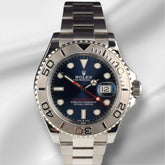 Rolex 40mm Yacht-master Platinum Blue Dial Automatic Men's Watch 126622
