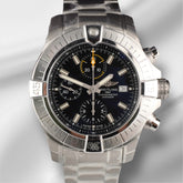 Breitling Avenger Chronograph 45mm Black Dial Steel Mens Watch A13317