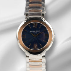 Baume & Mercier Promesse Blue Dial 34mm Two-Tone Quartz Ladies Watch M0A10251