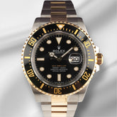 Rolex 43mm Sea-Dweller Black Dial Steel Yellow Gold Men's Watch 126603