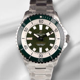 Breitling 44mm Superocean Green Dial Steel Men's Watch A17376