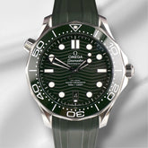 Omega 42mm Seamaster Diver Green Dial Steel Men's Watch 210.32.42.20.10.001
