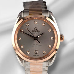 Omega 38mm Seamaster Aqua Terra Gray Dial Watch 220.20.38.20.56.002