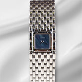 Cartier 21mm Panthere Ruban Mother Of Pearl Dial Quartz Steel Watch 2420