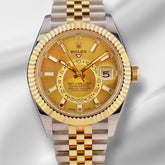 Rolex Sky-Dweller 42mm Stainless Steel 18K Yellow Gold Men's Watch 326933